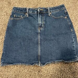 Old navy high rise jean skirt